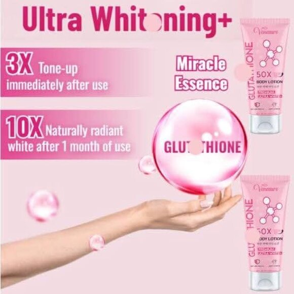 Venature 50X Glutathione Body Lotion Antioxidant Rich Hydrating Moisture - Picture 4 of 12